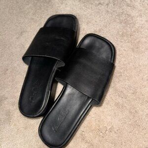 Black sandals size 8 worn twice